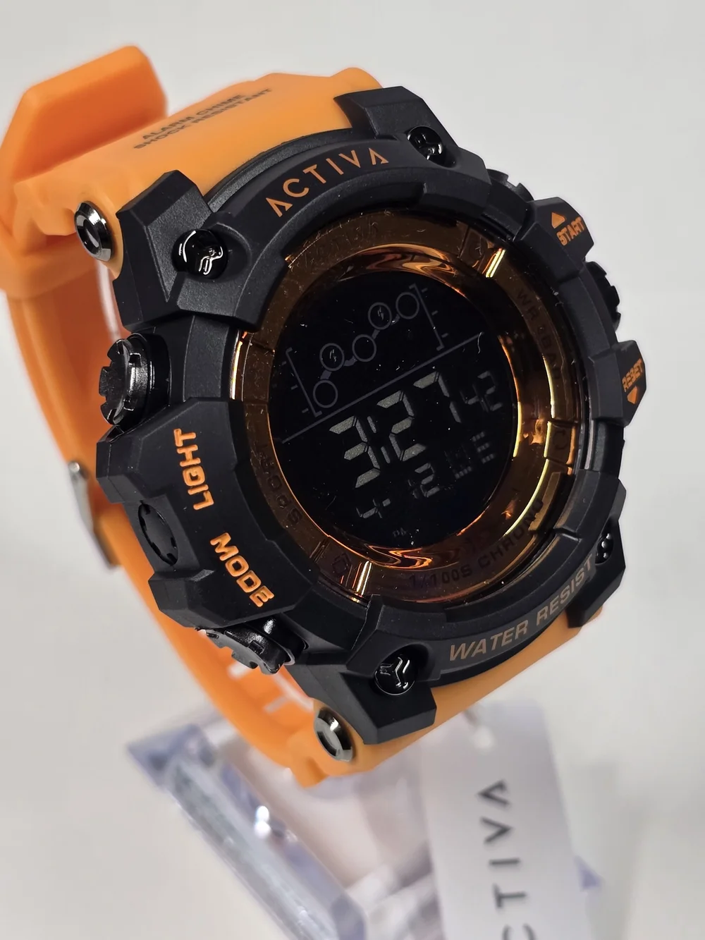 Activa Summit X Invicta Unisex Digital Watch - 50mm. Orange, Black (ACW8082-009)